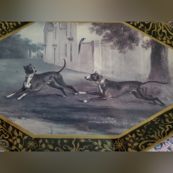 Vintage Durwin Rice Decoupage Plate, pre-owned - Picture 3 of 7